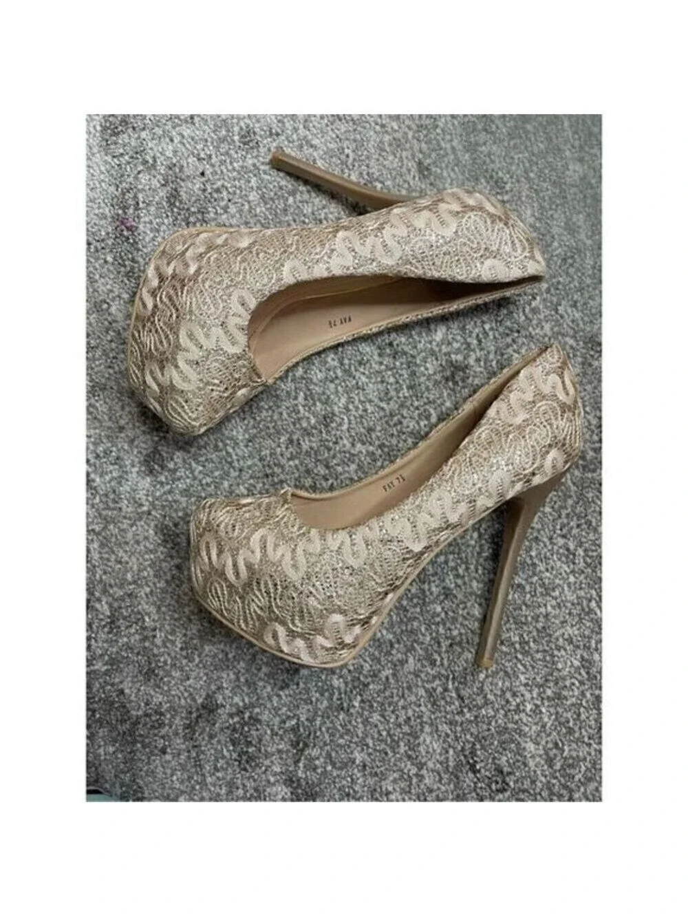 Women's Lace Heels Size 7.5